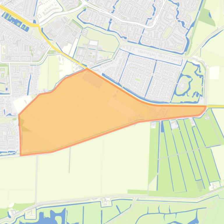 Kaart van de buurt Zuidpolder.