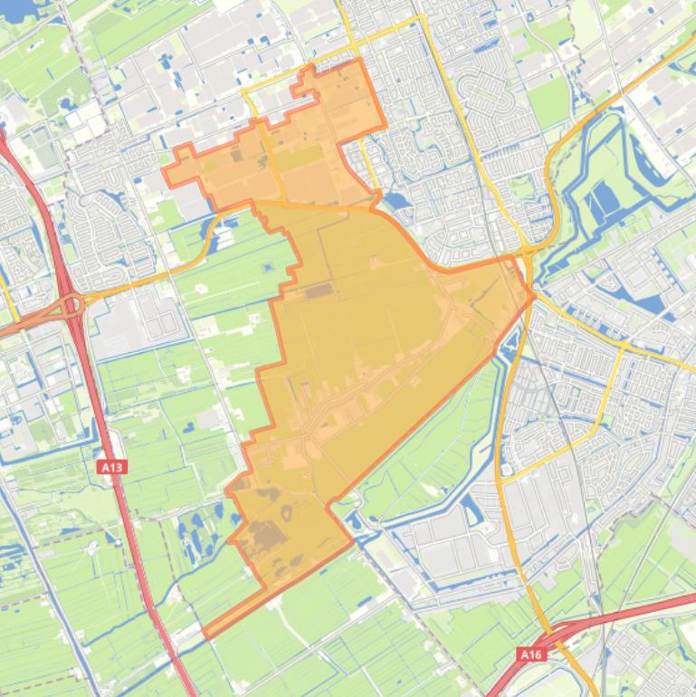 Kaart van de buurt Zuidpolder Oude Leede.