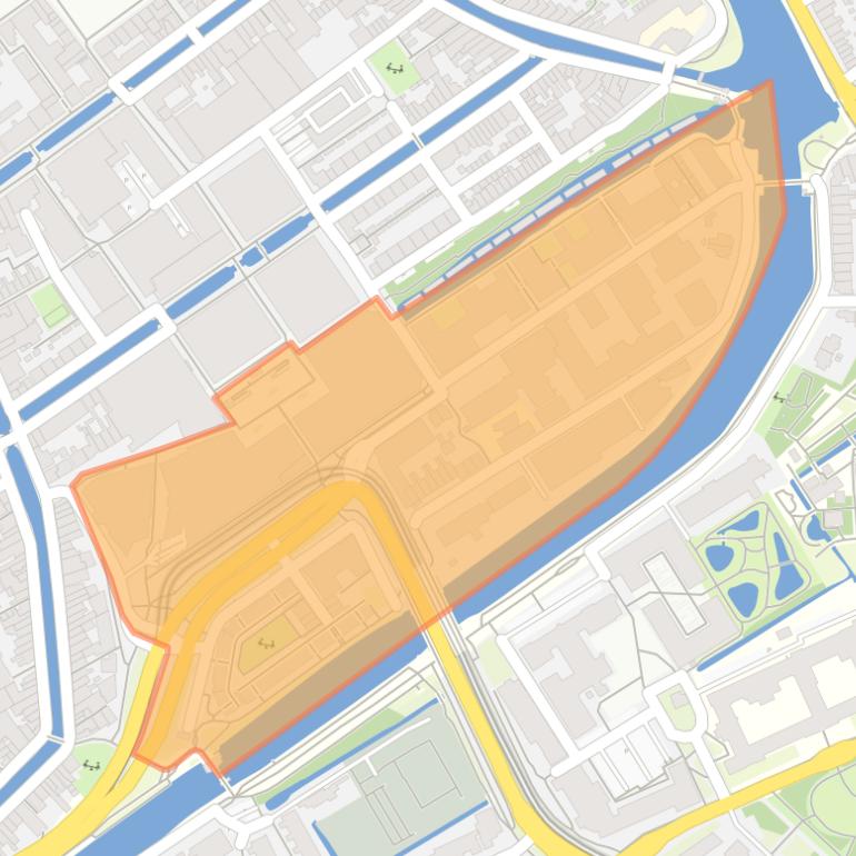 Kaart van de buurt Zuidpoort.