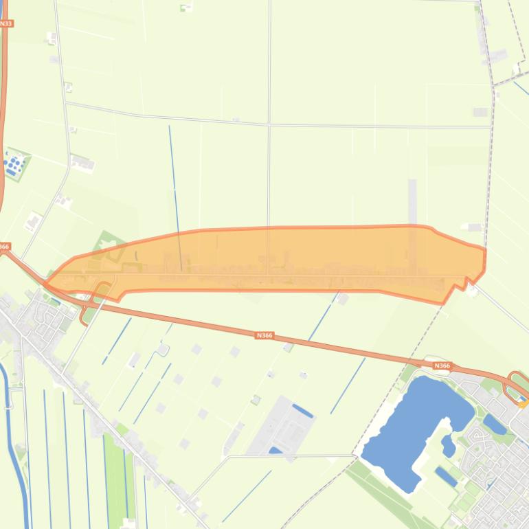 Kaart van de buurt Zuidwending.