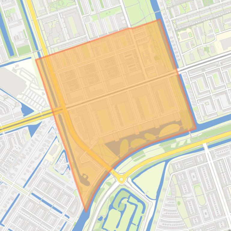 Kaart van de buurt Zuidwestkwadrant-Zuid.
