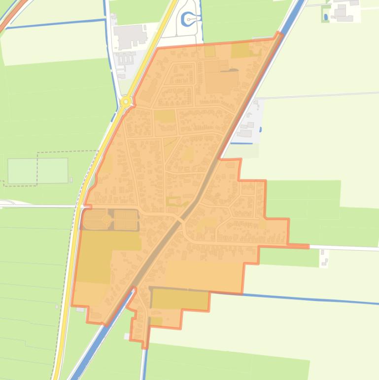 Kaart van de buurt Zuidwolde.