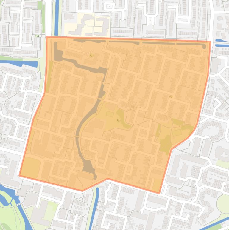 Kaart van de buurt Zuilenburg en omgeving.