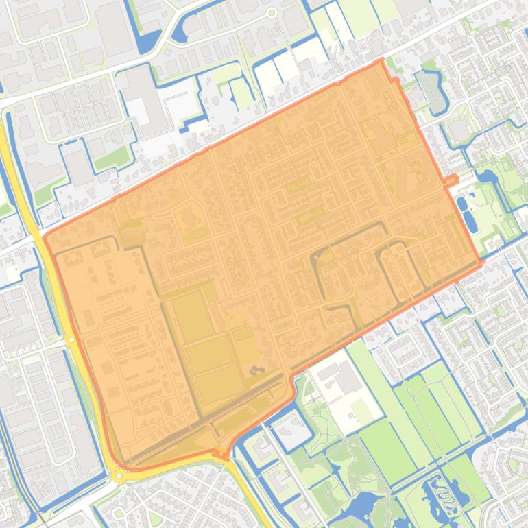 Kaart van de Zwaag - Buurt 30 01.