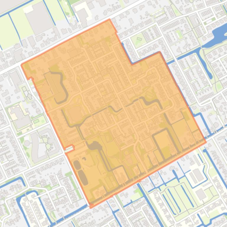 Kaart van de Zwaag - Buurt 30 02.