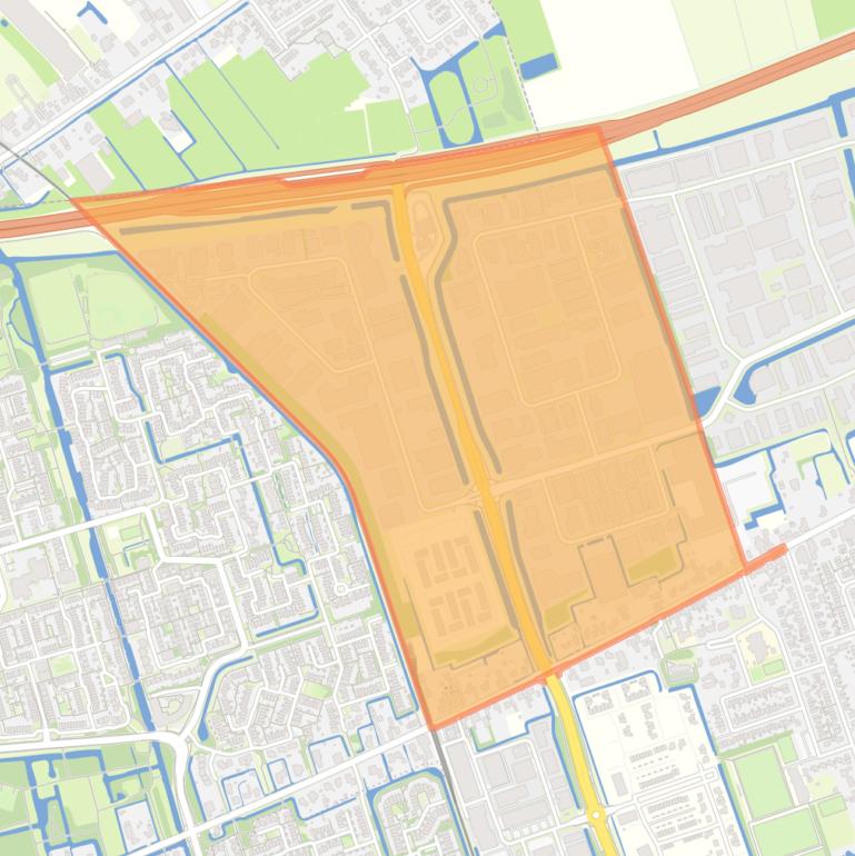 Kaart van de Zwaag - Buurt 30 04.