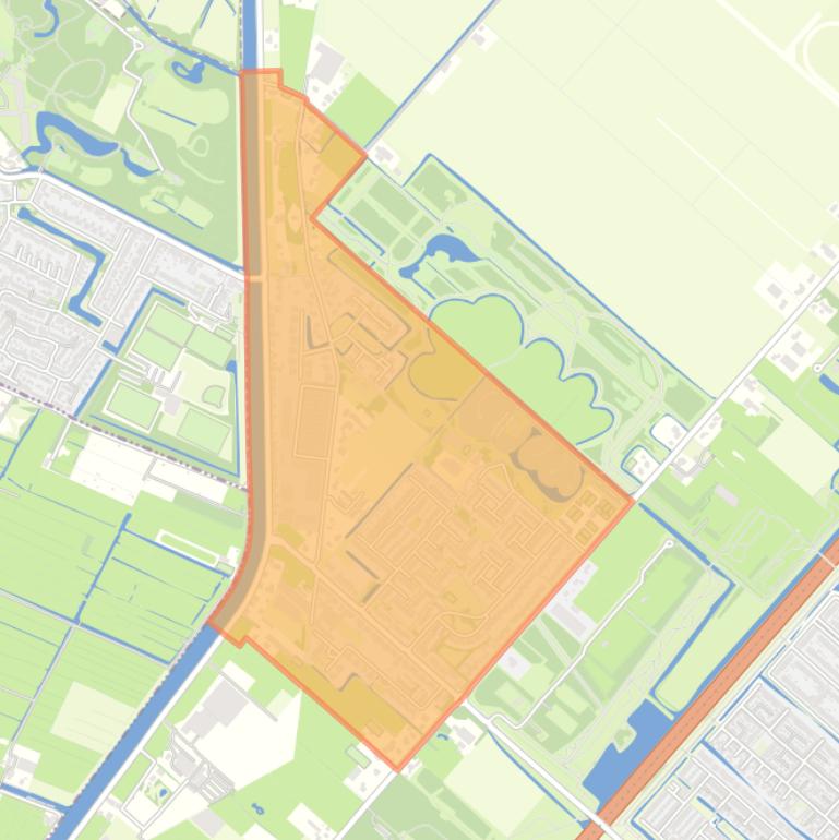 Kaart van de buurt Zwaanshoek.