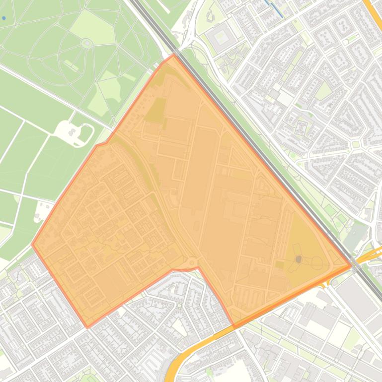 Kaart van de buurt Zwaanstraat.