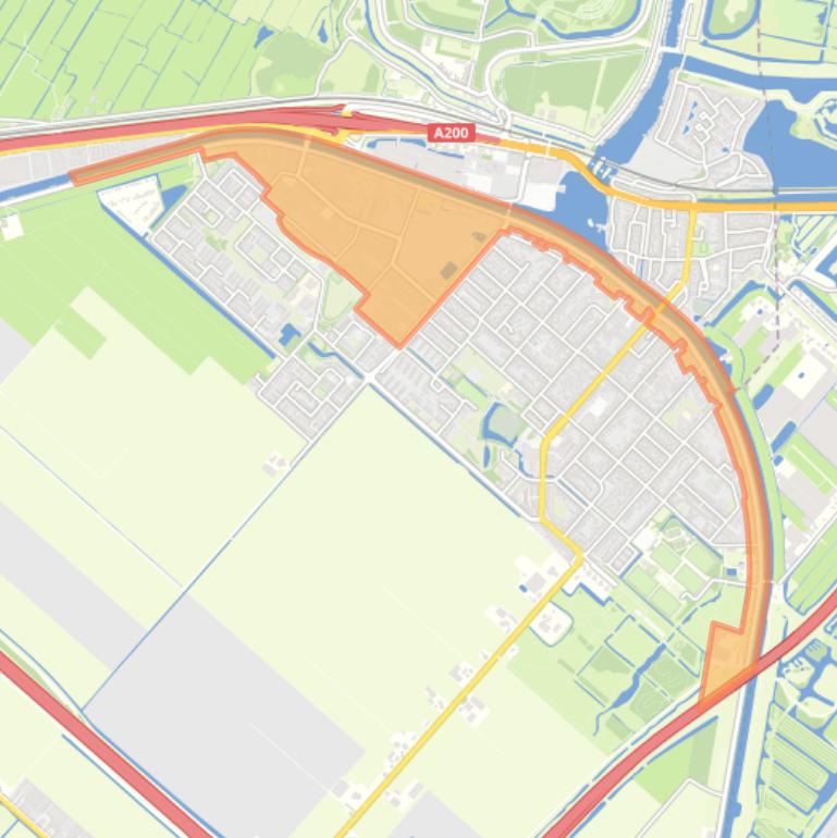 Kaart van de buurt Zwanenburg Dijk.