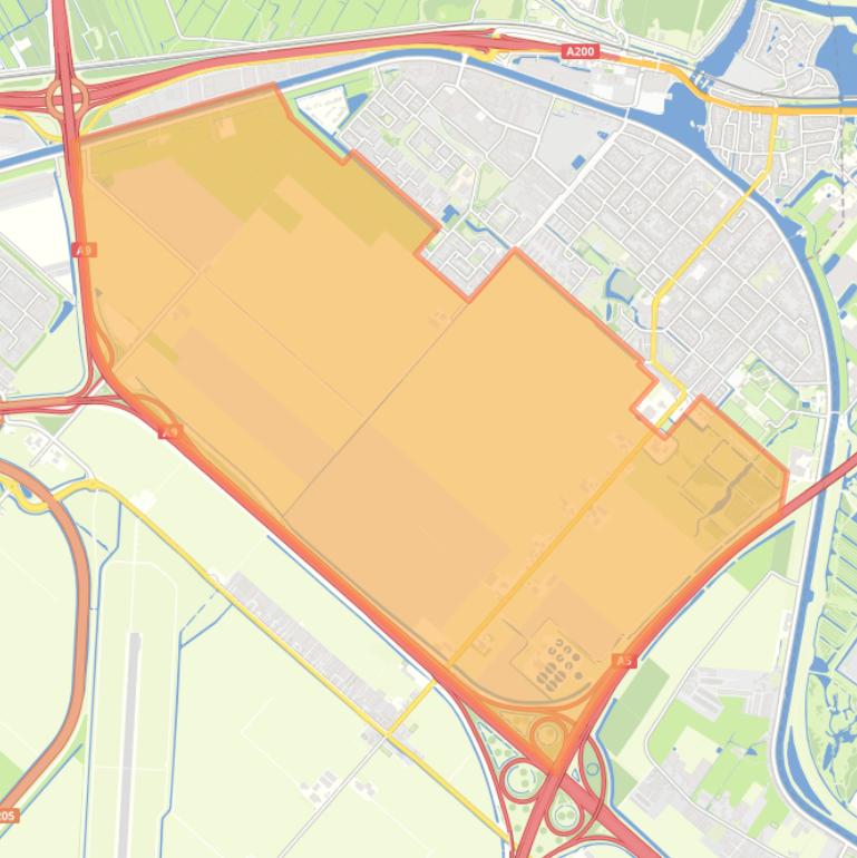 Kaart van de buurt Zwanenburg Omgeving.
