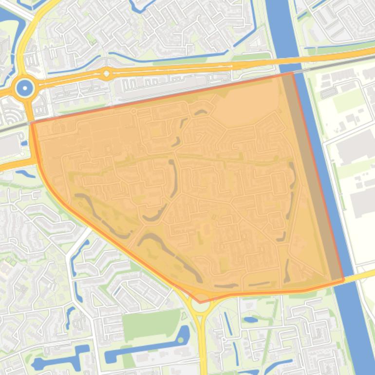 Kaart van de buurt Zwanenveld.