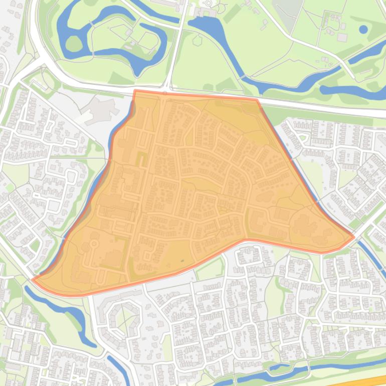 Kaart van de buurt Zwanevlot en De Brink.