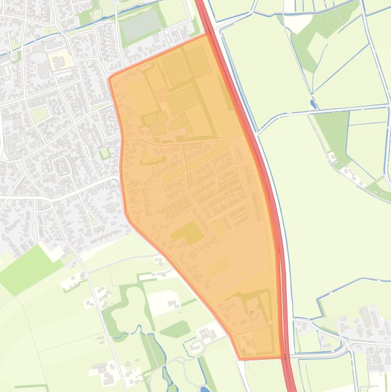 Kaart van de buurt Zwarte Molen.