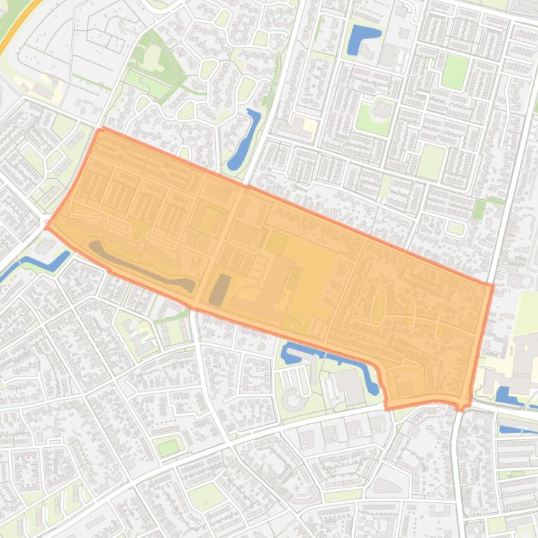 Kaart van de buurt Zwarte Water.