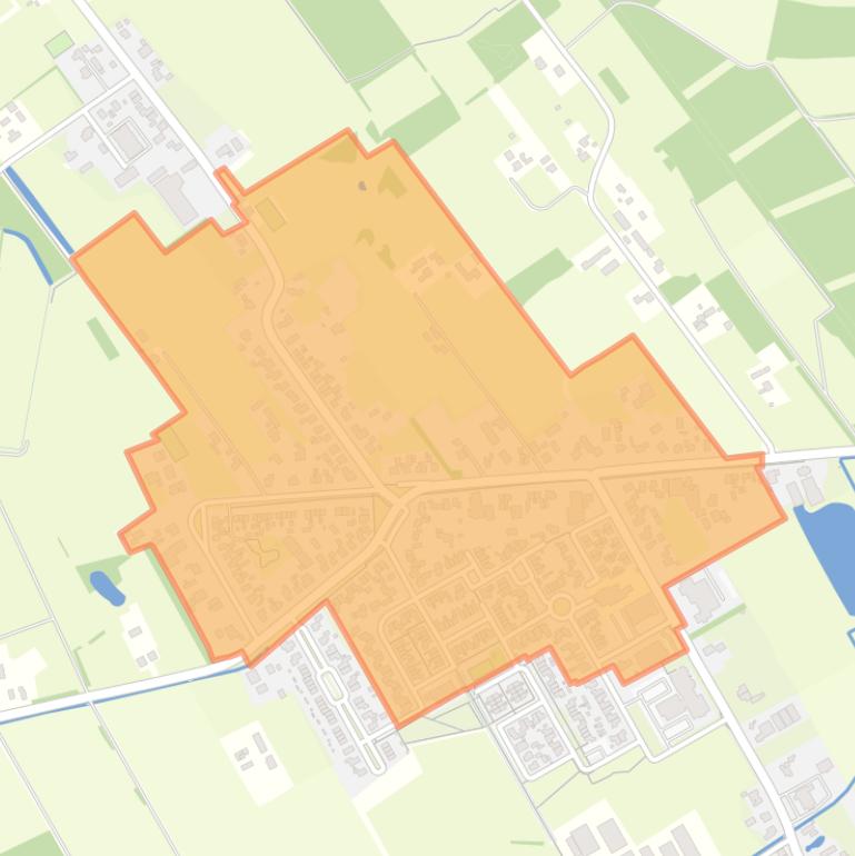 Kaart van de buurt Zwartebroek.