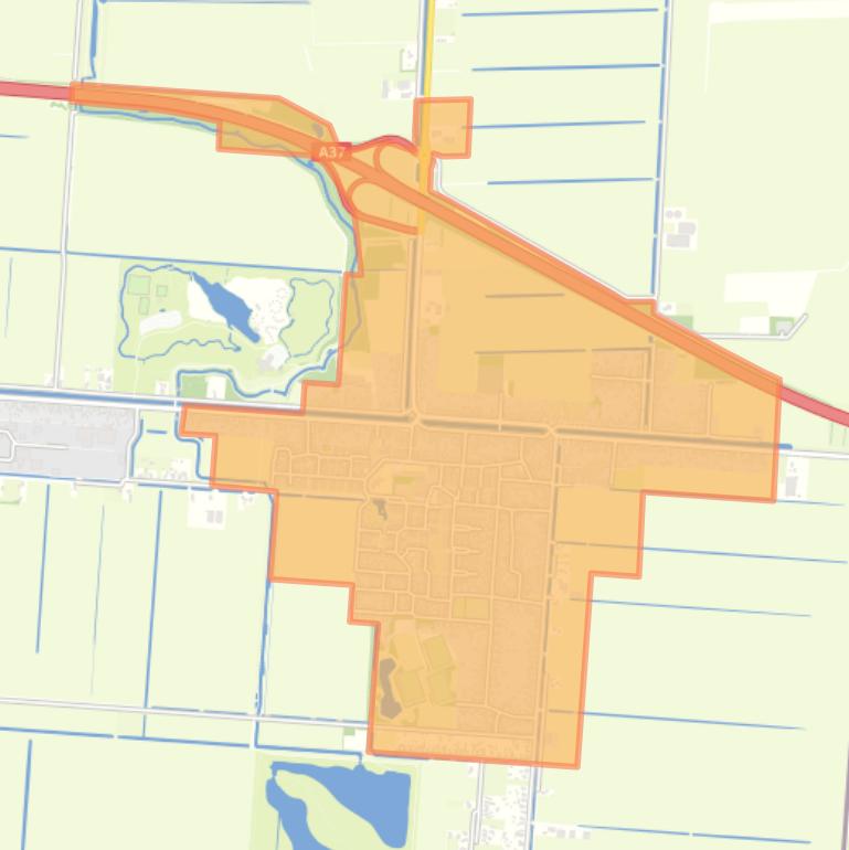 Kaart van de buurt Zwartemeer-Centrum.