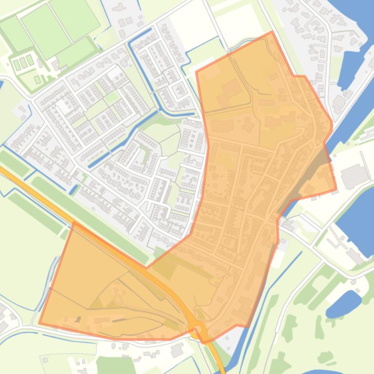 Kaart van de buurt Zwartewaal.