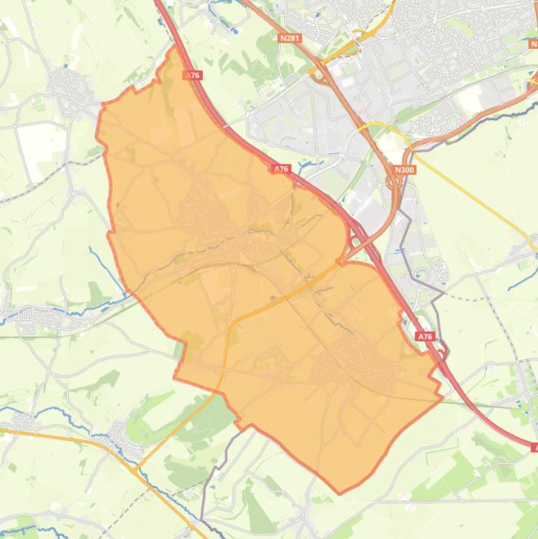 Kaart van de gemeente Simpelveld.