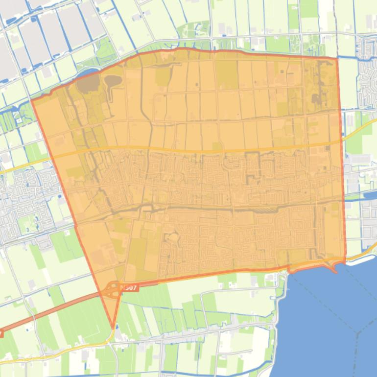 Kaart van de gemeente Stede Broec.