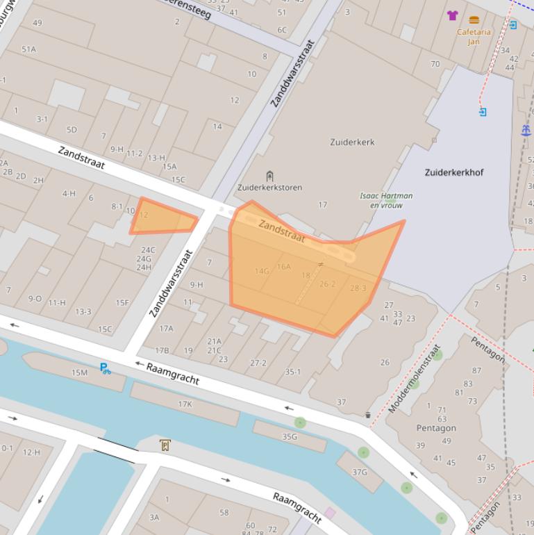 Kaart van postcodegebied 1011HL.