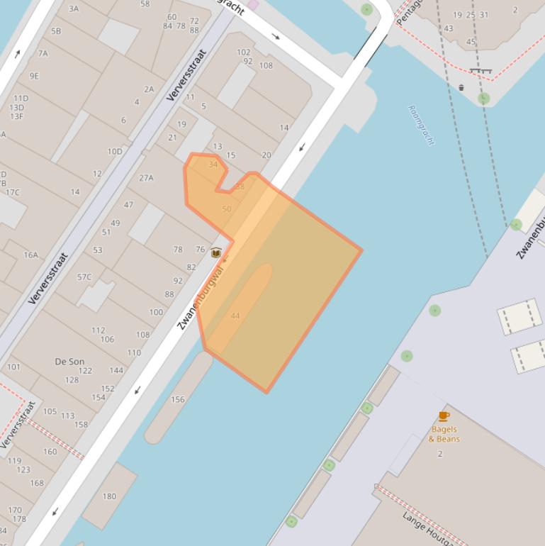 Kaart van postcodegebied 1011JD.