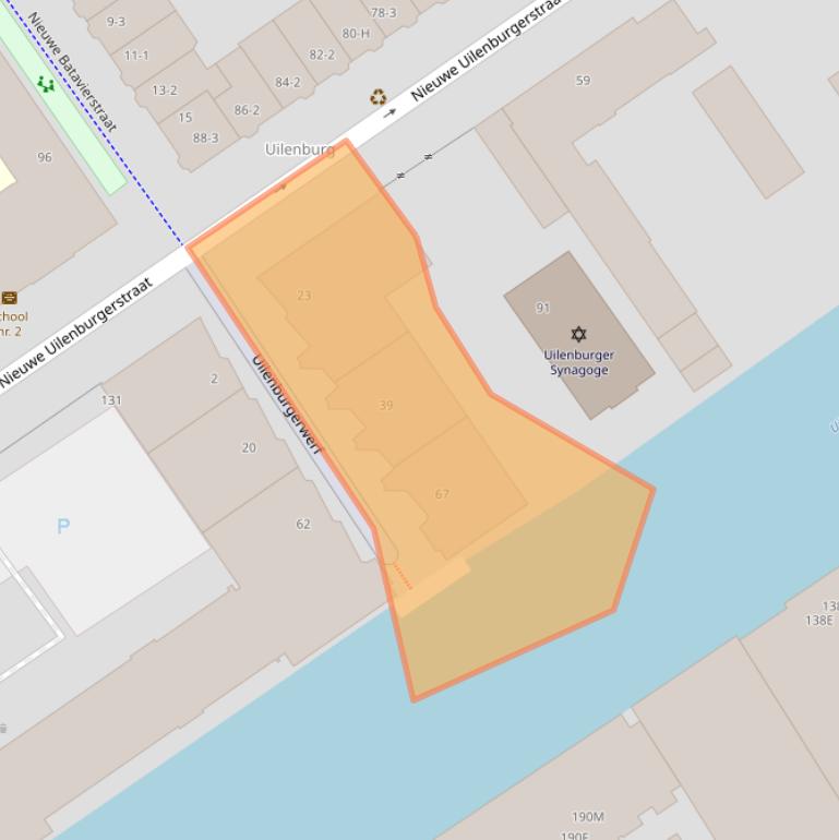 Kaart van postcodegebied 1011MX.