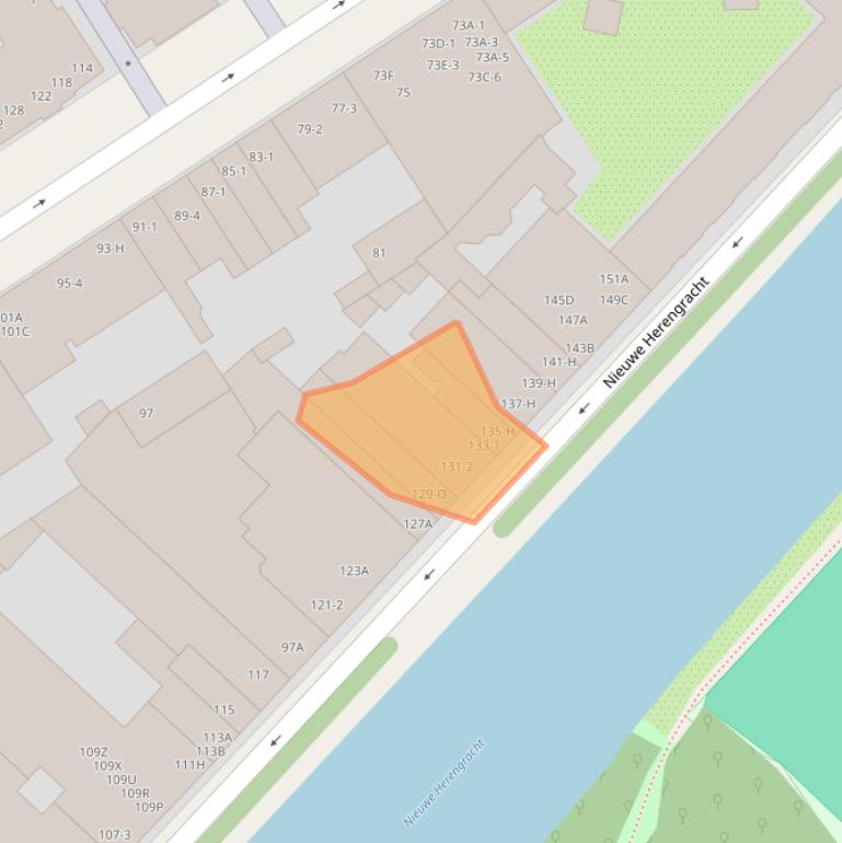 Kaart van postcodegebied 1011SE.