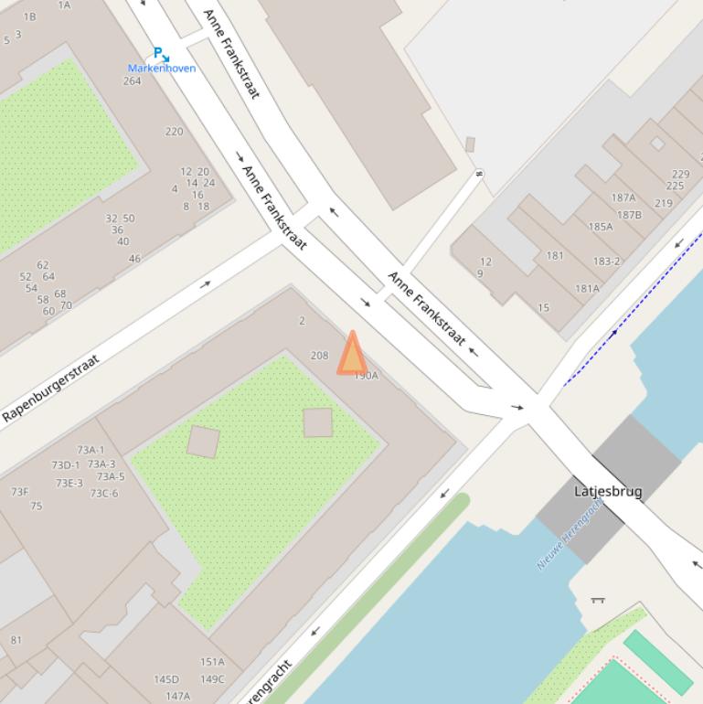 Kaart van postcodegebied 1011SV.