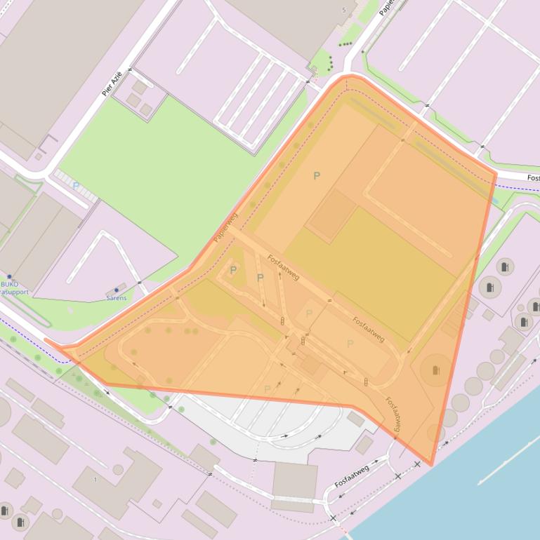 Kaart van postcodegebied 1013BN.