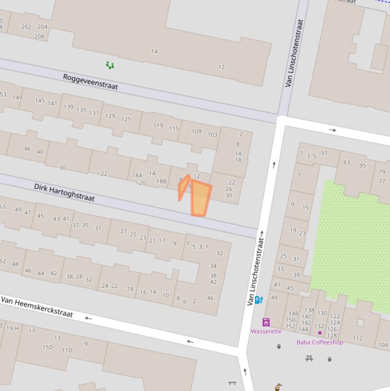 Kaart van postcodegebied 1013PE.