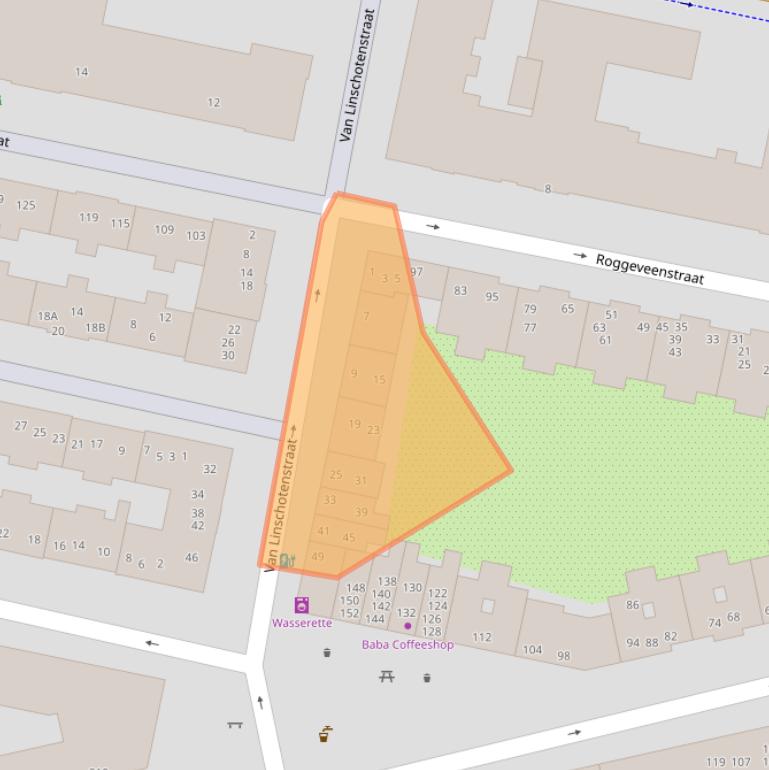 Kaart van postcodegebied 1013PL.