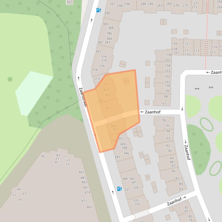 Kaart van postcodegebied 1013SG.