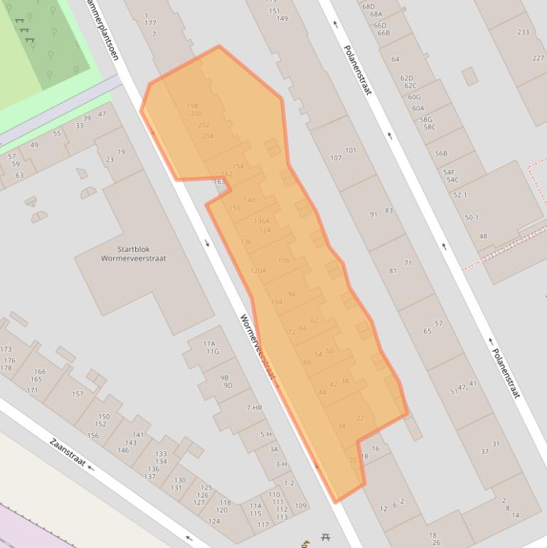 Kaart van postcodegebied 1013SL.