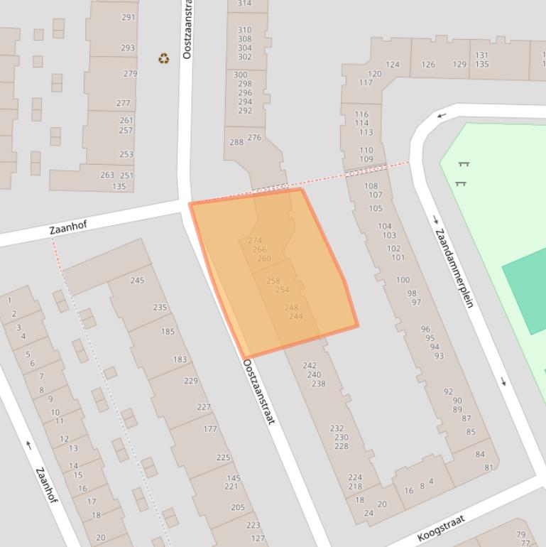 Kaart van postcodegebied 1013WR.