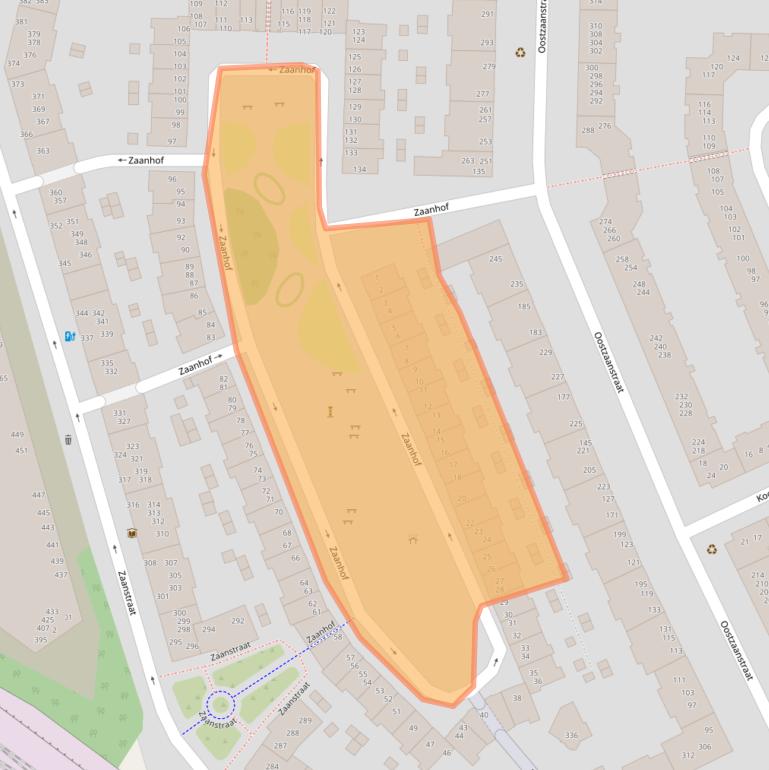 Kaart van postcodegebied 1013XV.