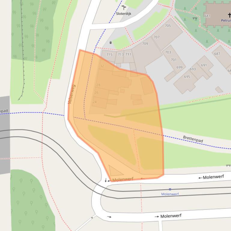 Kaart van postcodegebied 1014AH.