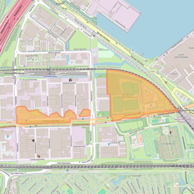 Kaart van postcodegebied 1014AK.