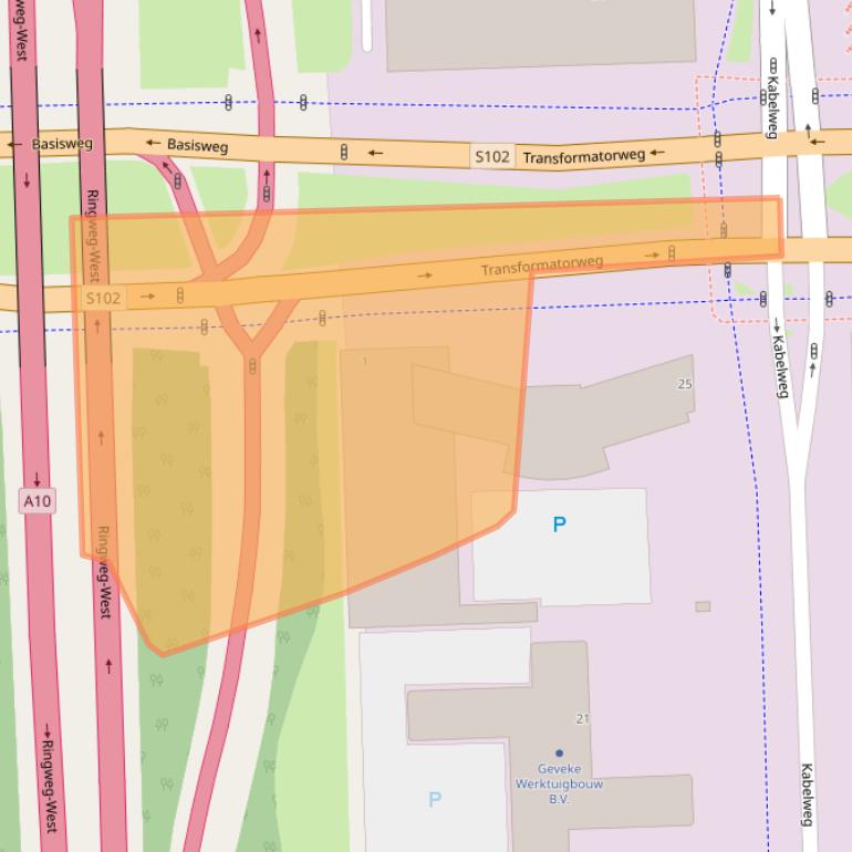 Kaart van postcodegebied 1014AM.