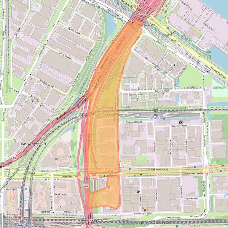 Kaart van postcodegebied 1014BA.