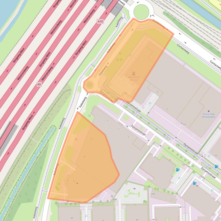 Kaart van postcodegebied 1014BC.