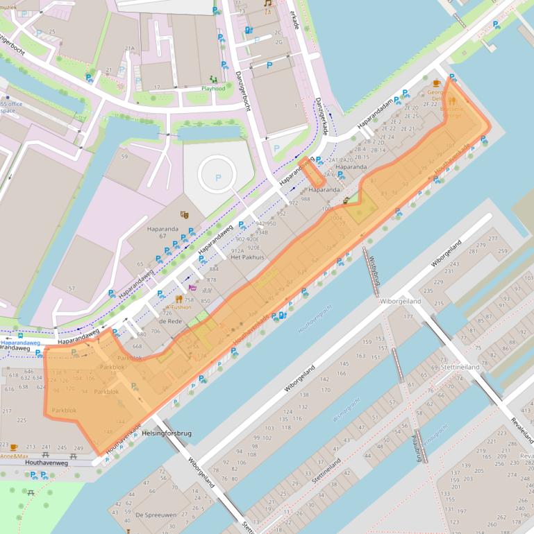 Kaart van postcodegebied 1014ZB.