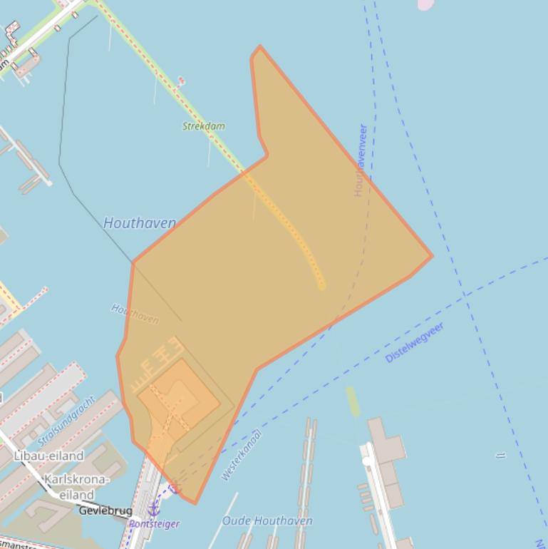 Kaart van postcodegebied 1014ZP.