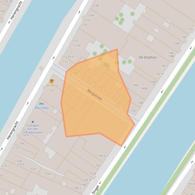 Kaart van postcodegebied 1015AV.