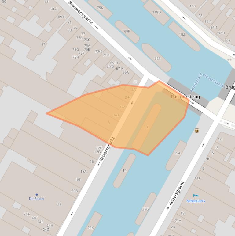 Kaart van postcodegebied 1015CN.