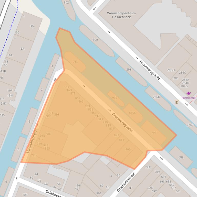 Kaart van postcodegebied 1015GK.