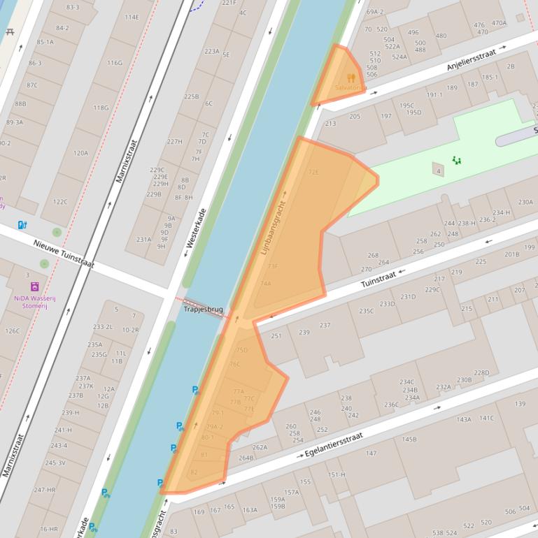 Kaart van postcodegebied 1015GX.