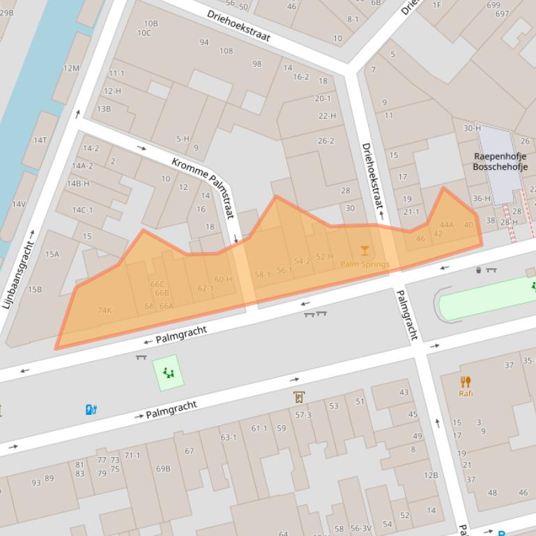 Kaart van postcodegebied 1015HN.