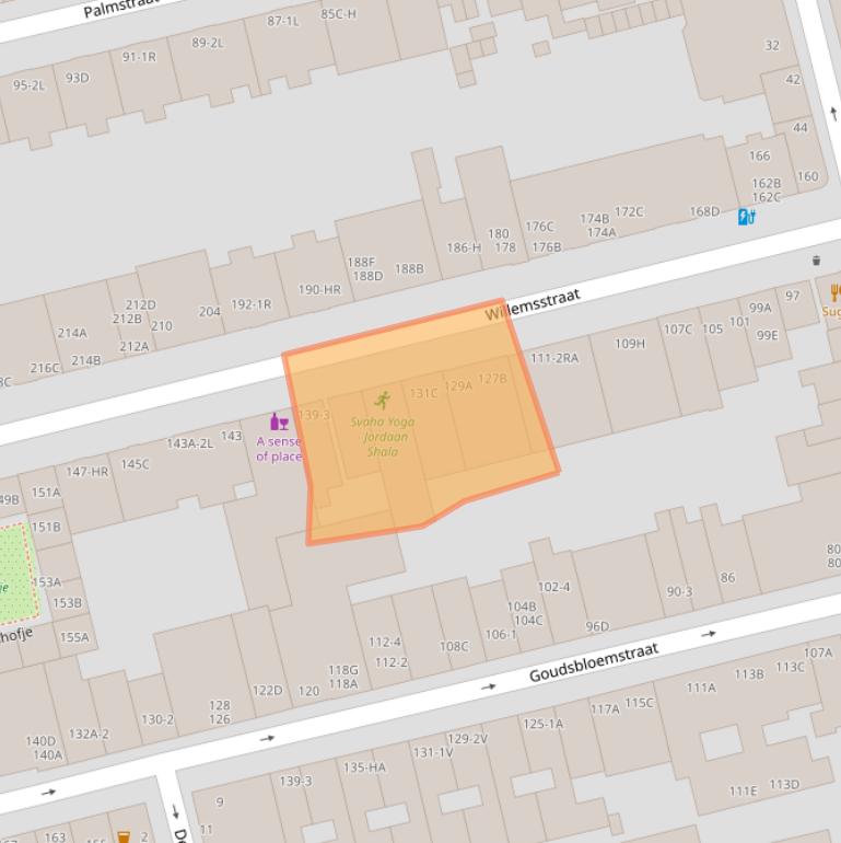 Kaart van postcodegebied 1015JB.