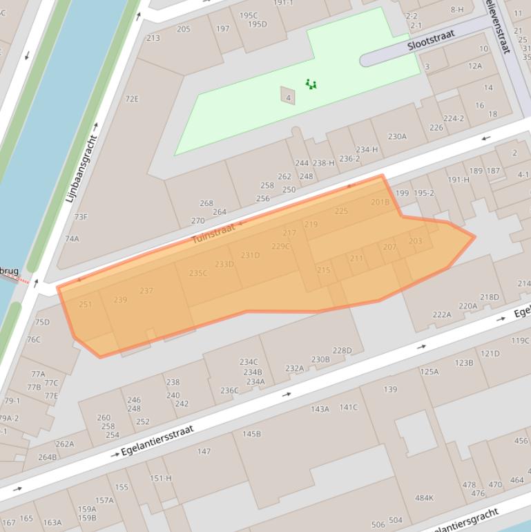 Kaart van postcodegebied 1015PD.