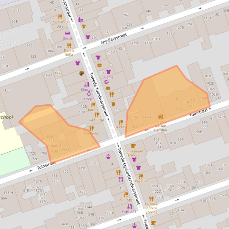 Kaart van postcodegebied 1015PH.